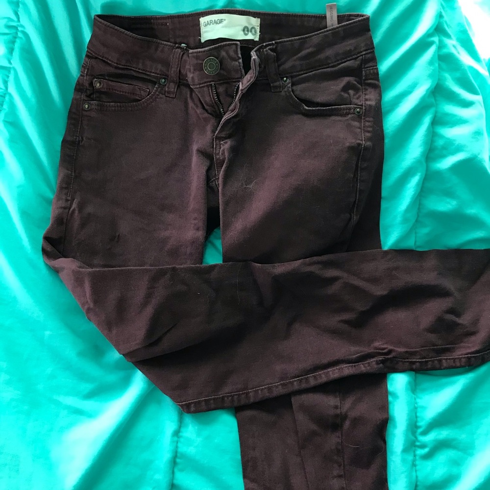 Burgundy Garage jeans